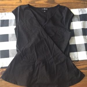 Black Peplum top
